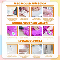 Cute Extra Large Cartoon Animal Bear Foil Mylar Balloons Inflated Decor for Birthday Party, Valentines Day & Wedding Decoration