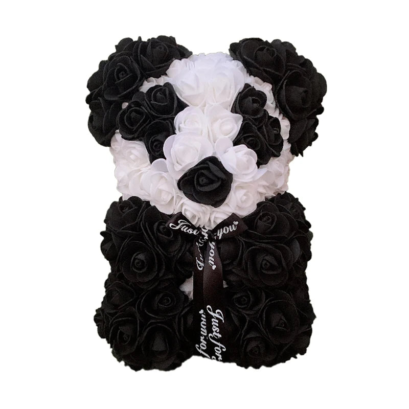 25cm Rose Teddy Bears Artificial Flower Bear Of Roses For Women Valentine's Wedding Birthday Christmas Gifts 2026