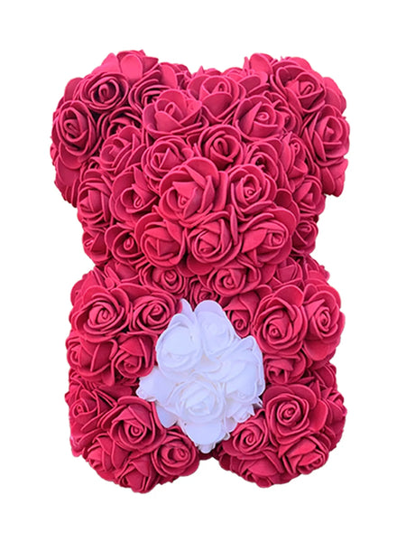 25cm Rose Teddy Bears Artificial Flower Bear Of Roses For Women Valentine's Wedding Birthday Christmas Gifts 2026