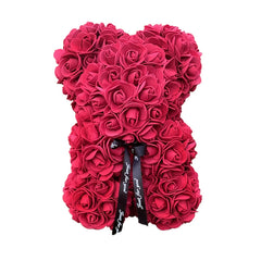 25cm Rose Teddy Bears Artificial Flower Bear Of Roses For Women Valentine's Wedding Birthday Christmas Gifts 2026