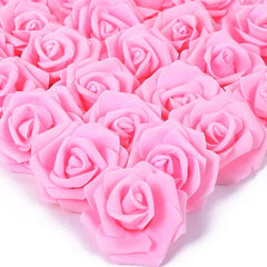 50/100PC Foam Rose Artificial Flowers Valentine Wedding Bridal Bouquet Car Decora DIY Gift Candy Box Garland Home Outdoor Garden