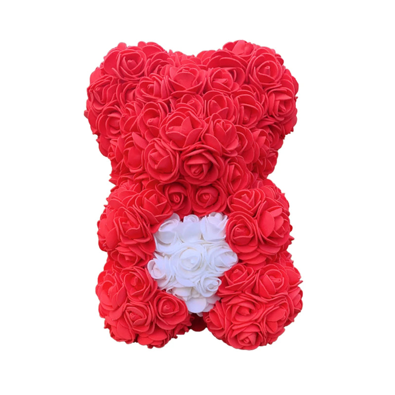 25cm Rose Teddy Bears Artificial Flower Bear Of Roses For Women Valentine's Wedding Birthday Christmas Gifts 2026