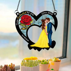 1 PC Acrylic Valentine's Day Personalized Name Sunlight Catcher Suitable For Home Decoration And A Romantic Valentine's Day Gift