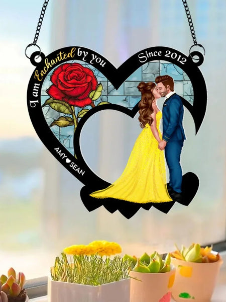 1 PC Acrylic Valentine's Day Personalized Name Sunlight Catcher Suitable For Home Decoration And A Romantic Valentine's Day Gift