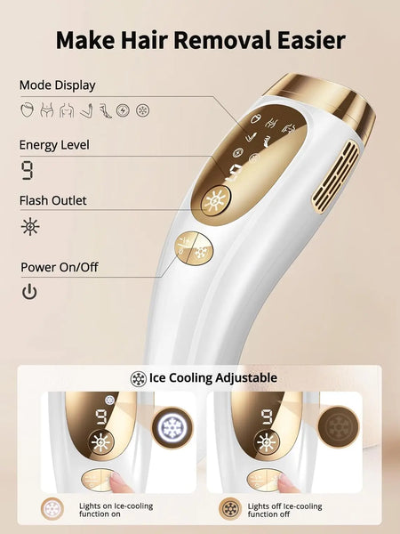 Kyvone Ice Laser Pro – Unlimited Flashes Hair Removal Device With 9 Gears