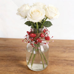 Valentine's Day Red Heart Candle Holder, Red Berry Candle Ring Decoration, Valentine's Day, Mother's Day, Wedding Decoration