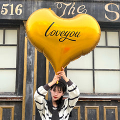 1pc Base Stand Happy Valentine's Day Heart to Heart Balloons Love Heart Bear Balloon wedding Valentine's Day Decorations