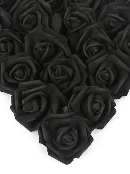 50/100PC Foam Rose Artificial Flowers Valentine Wedding Bridal Bouquet Car Decora DIY Gift Candy Box Garland Home Outdoor Garden