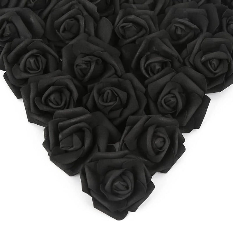 50/100PC Foam Rose Artificial Flowers Valentine Wedding Bridal Bouquet Car Decora DIY Gift Candy Box Garland Home Outdoor Garden