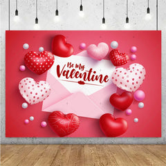 Balloon Red Love Heart Rose Background Happy Valentine's Day Backdrop Supplies Valentine's Day Party Decoration Photo Shoot Prop