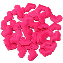 50-200Pcs/lot Romantic Sponge Satin Fabric Heart Petals Confetti Wedding Party Table Bed Heart Petals Valentine Decorations