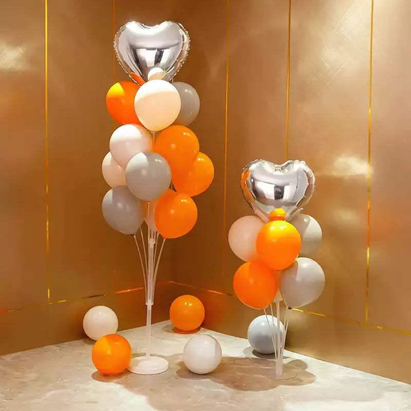 Red Heart Balloon Stand Kit with Base and Rod for Valentine’s Day Anniversary Wedding Party Mother’s Day Decor and Decoration