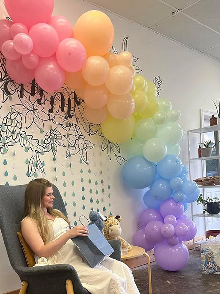 111PCS Pink Colored Balloon Latex Balloon Set Suitable for Birthday Parties, Weddings, Valentine's Day Parties Decoration