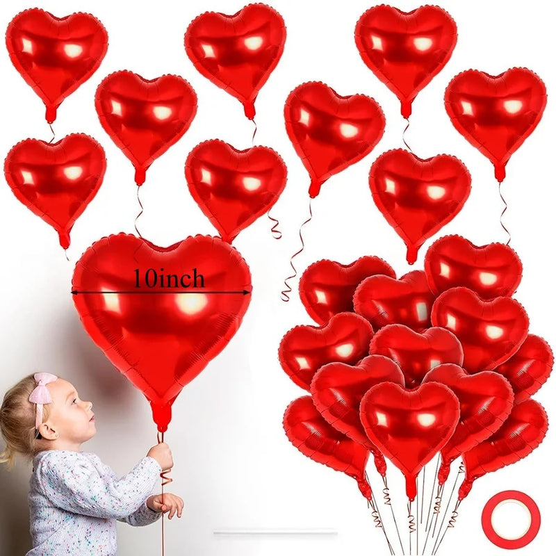 60in Standing Cute Love Teddy Bear-Shaped Balloon for Romantic Valentine's Day Proposal Wedding Birthday Party Decoration