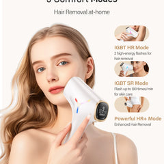 990000 Flashes Laser Hair Removal for Women and Men IPL Hair Removal Body Bikini and Facial Areas Painless Permanent HairRemoval
