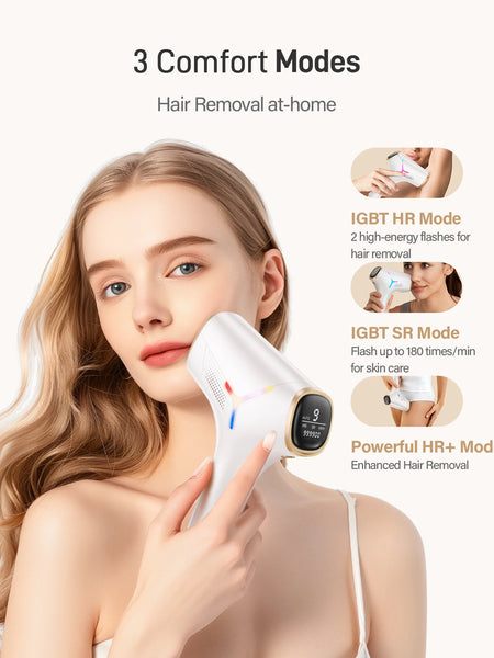 990000 Flashes Laser Hair Removal for Women and Men IPL Hair Removal Body Bikini and Facial Areas Painless Permanent HairRemoval