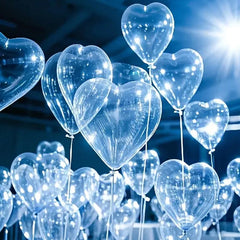 10pcs Transparent Love Heart Balloons Valentine`s Day Latex Balloon 10Inch Ballon Wedding Birthday Baloon Decor Party Supply