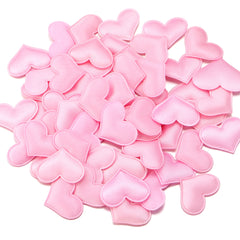 50-200Pcs/lot Romantic Sponge Satin Fabric Heart Petals Confetti Wedding Party Table Bed Heart Petals Valentine Decorations