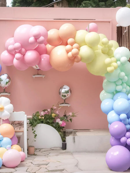 111PCS Pink Colored Balloon Latex Balloon Set Suitable for Birthday Parties, Weddings, Valentine's Day Parties Decoration