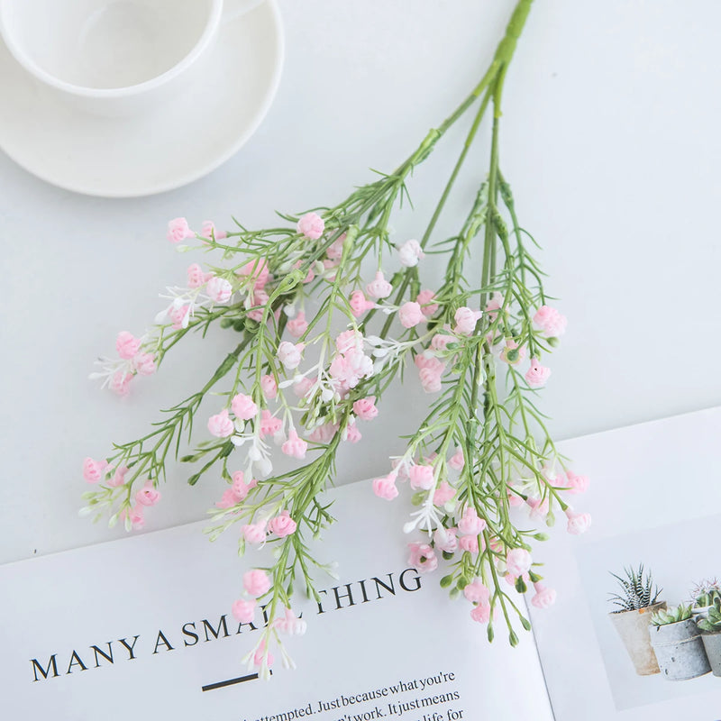 1pc Artificial Flowers Simulated Plants Gypsophila Festival Wedding Bridal Bouquet Valentine Home Decor Vase Table Diy Box Cheap