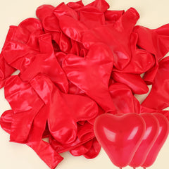 10 Inch Heart Shaped Balloon Valentine Day Latex Red Heart Love Inflatable Balloons for Wedding Party Anniversary Decor Supplies