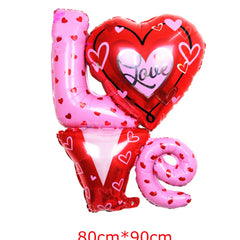 1pc Base Stand Happy Valentine's Day Heart to Heart Balloons Love Heart Bear Balloon wedding Valentine's Day Decorations