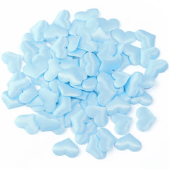 50-200Pcs/lot Romantic Sponge Satin Fabric Heart Petals Confetti Wedding Party Table Bed Heart Petals Valentine Decorations