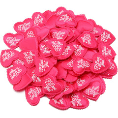 50-200Pcs/lot Romantic Sponge Satin Fabric Heart Petals Confetti Wedding Party Table Bed Heart Petals Valentine Decorations