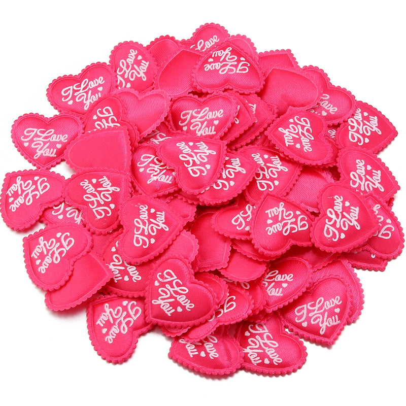 50-200Pcs/lot Romantic Sponge Satin Fabric Heart Petals Confetti Wedding Party Table Bed Heart Petals Valentine Decorations