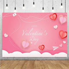 Balloon Red Love Heart Rose Background Happy Valentine's Day Backdrop Supplies Valentine's Day Party Decoration Photo Shoot Prop