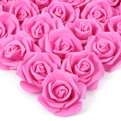 50/100PC Foam Rose Artificial Flowers Valentine Wedding Bridal Bouquet Car Decora DIY Gift Candy Box Garland Home Outdoor Garden