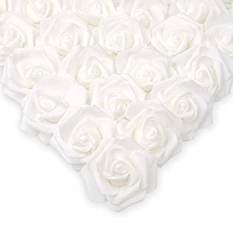 50/100PC Foam Rose Artificial Flowers Valentine Wedding Bridal Bouquet Car Decora DIY Gift Candy Box Garland Home Outdoor Garden
