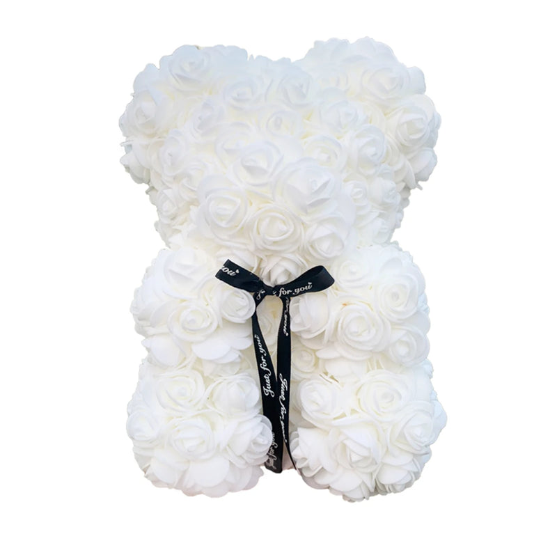 25cm Rose Teddy Bears Artificial Flower Bear Of Roses For Women Valentine's Wedding Birthday Christmas Gifts 2026
