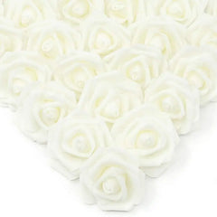 50/100PC Foam Rose Artificial Flowers Valentine Wedding Bridal Bouquet Car Decora DIY Gift Candy Box Garland Home Outdoor Garden
