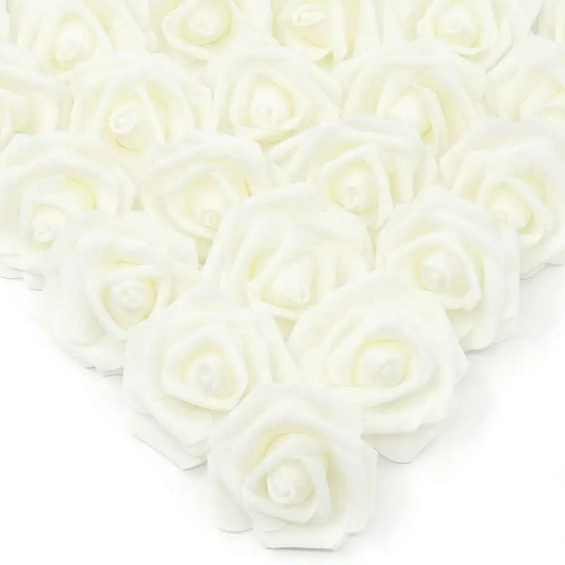 50/100PC Foam Rose Artificial Flowers Valentine Wedding Bridal Bouquet Car Decora DIY Gift Candy Box Garland Home Outdoor Garden