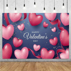 Balloon Red Love Heart Rose Background Happy Valentine's Day Backdrop Supplies Valentine's Day Party Decoration Photo Shoot Prop