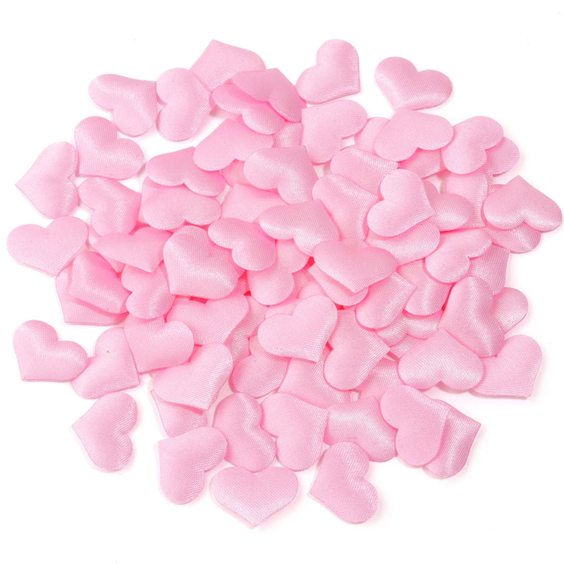 50-200Pcs/lot Romantic Sponge Satin Fabric Heart Petals Confetti Wedding Party Table Bed Heart Petals Valentine Decorations