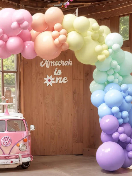 111PCS Pink Colored Balloon Latex Balloon Set Suitable for Birthday Parties, Weddings, Valentine's Day Parties Decoration