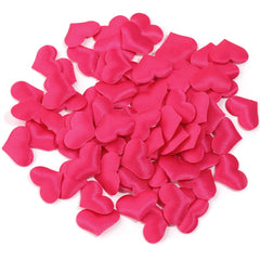 50-200Pcs/lot Romantic Sponge Satin Fabric Heart Petals Confetti Wedding Party Table Bed Heart Petals Valentine Decorations