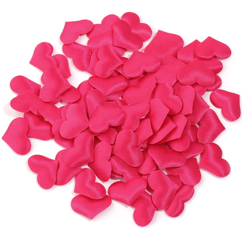 50-200Pcs/lot Romantic Sponge Satin Fabric Heart Petals Confetti Wedding Party Table Bed Heart Petals Valentine Decorations