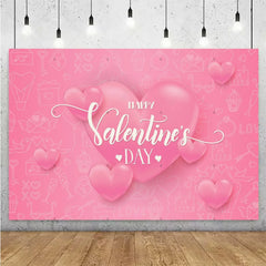 Balloon Red Love Heart Rose Background Happy Valentine's Day Backdrop Supplies Valentine's Day Party Decoration Photo Shoot Prop