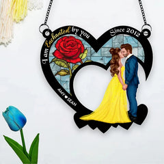 1 PC Acrylic Valentine's Day Personalized Name Sunlight Catcher Suitable For Home Decoration And A Romantic Valentine's Day Gift