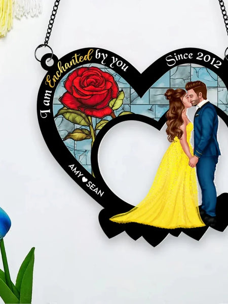 1 PC Acrylic Valentine's Day Personalized Name Sunlight Catcher Suitable For Home Decoration And A Romantic Valentine's Day Gift