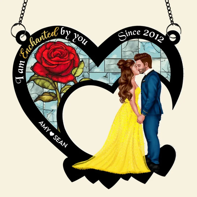 1 PC Acrylic Valentine's Day Personalized Name Sunlight Catcher Suitable For Home Decoration And A Romantic Valentine's Day Gift