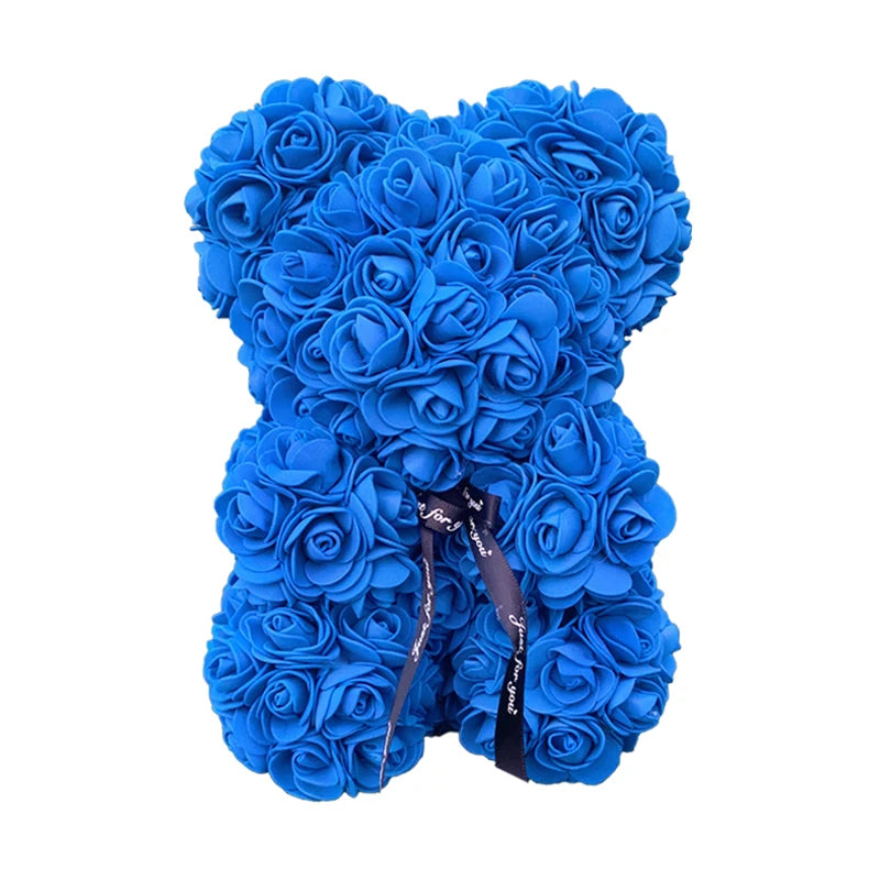 25cm Rose Teddy Bears Artificial Flower Bear Of Roses For Women Valentine's Wedding Birthday Christmas Gifts 2026