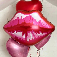 Valentines Day Decoration Foil Balloons Lips Heart Shaped Balloons for Wedding Anniversary Romantic Party Decorations Supplies
