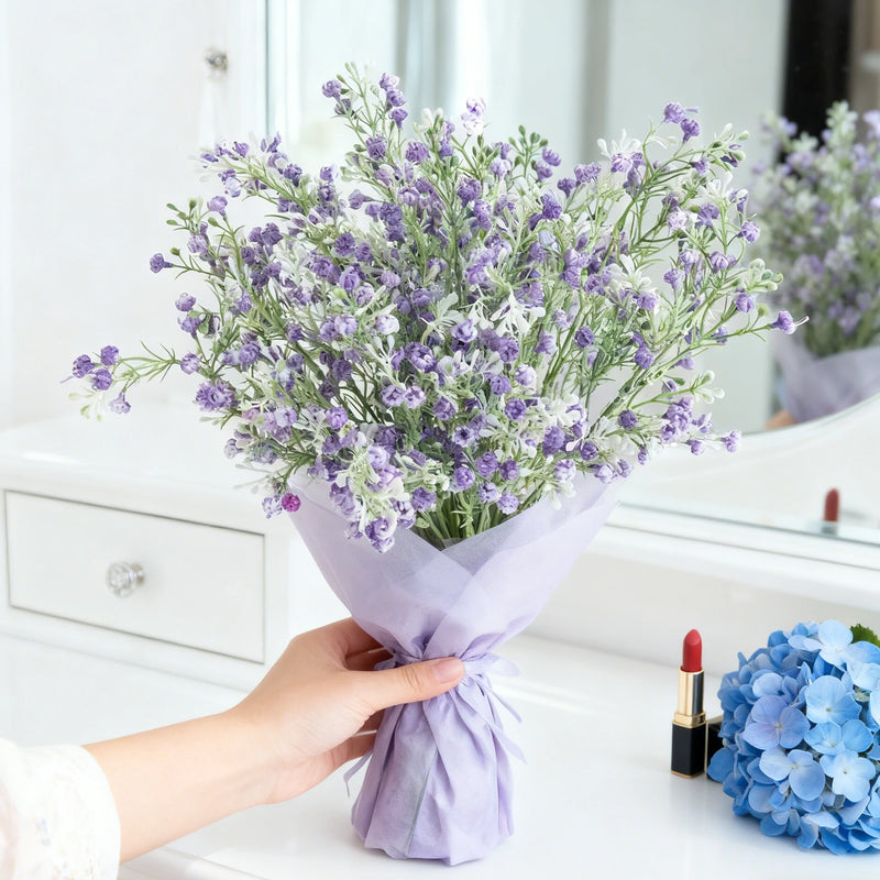 1pc Artificial Flowers Simulated Plants Gypsophila Festival Wedding Bridal Bouquet Valentine Home Decor Vase Table Diy Box Cheap