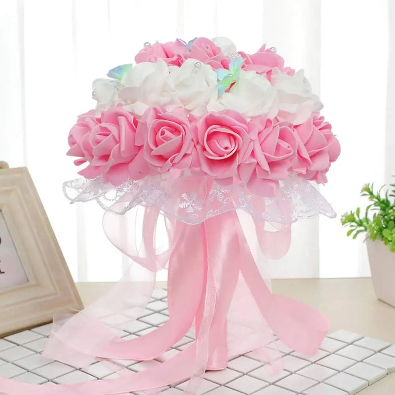 50/100PC Foam Rose Artificial Flowers Valentine Wedding Bridal Bouquet Car Decora DIY Gift Candy Box Garland Home Outdoor Garden