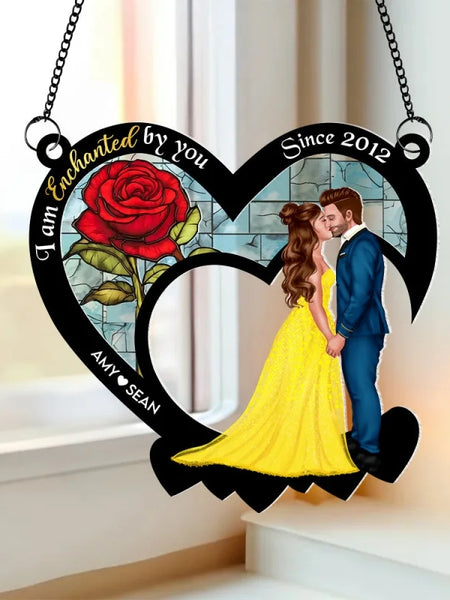 1 PC Acrylic Valentine's Day Personalized Name Sunlight Catcher Suitable For Home Decoration And A Romantic Valentine's Day Gift