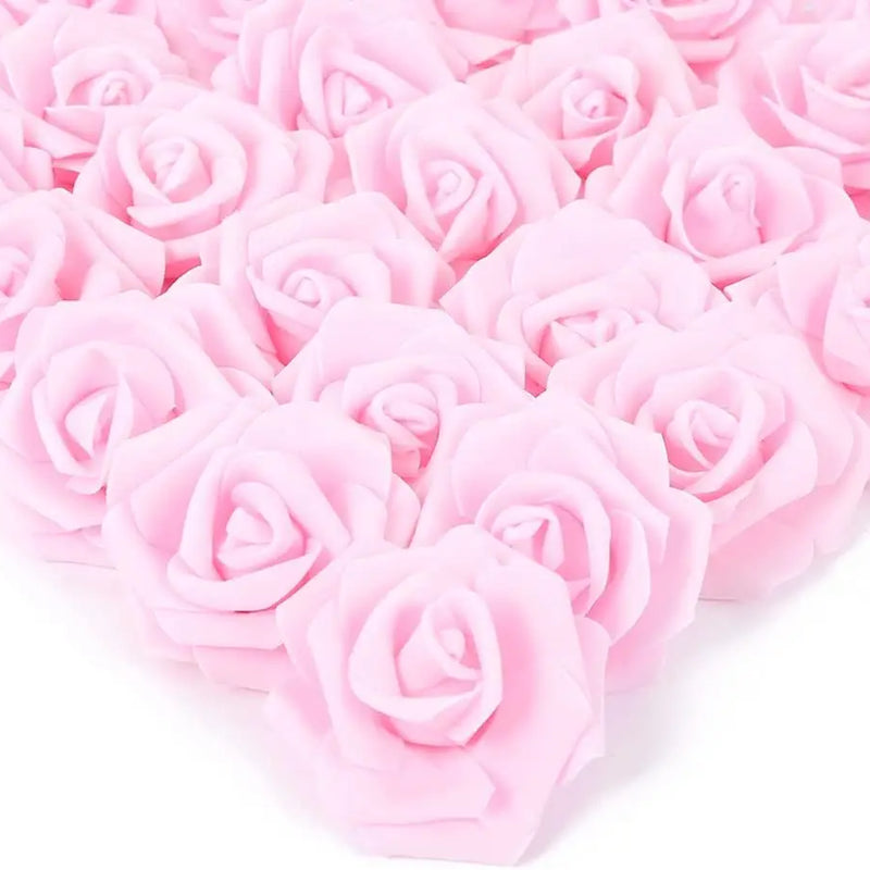 50/100PC Foam Rose Artificial Flowers Valentine Wedding Bridal Bouquet Car Decora DIY Gift Candy Box Garland Home Outdoor Garden